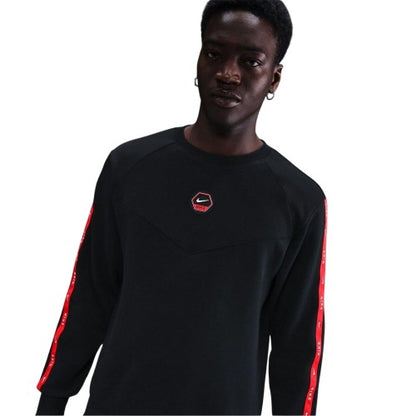 Front - Nike Mens Crew Neck Regular Raglan Sweatshirt