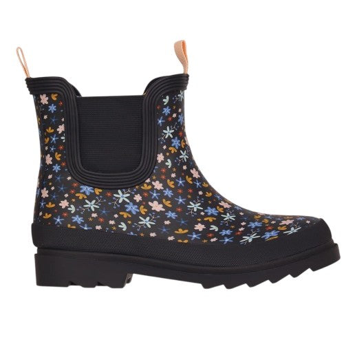 Front - Gelert Childrens/Kids Chelsea Floral Leather Wellington Boots