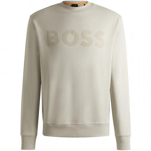 Front - Boss Mens Crew Neck Regular Sweatshirt