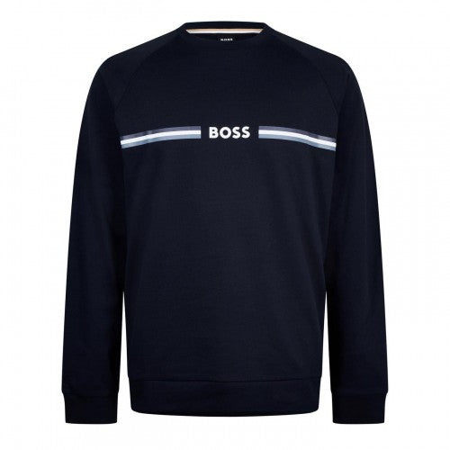 Front - Boss Mens Crew Neck Sweatshirt
