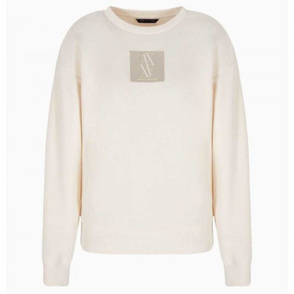 Front - Armani Exchange Womens/Ladies Crew Neck Regular Sweatshirt