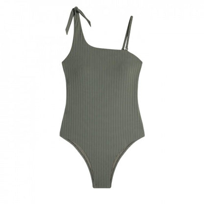 Front - Chelsea Peers Womens/Ladies Ribbed One Piece Swimsuit