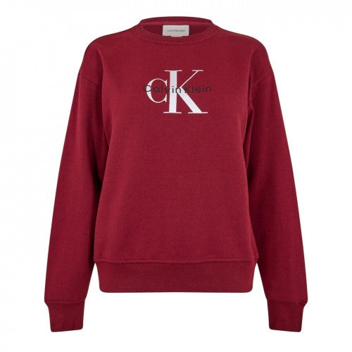 Front - Calvin Klein Womens/Ladies Cotton Regular Sweatshirt