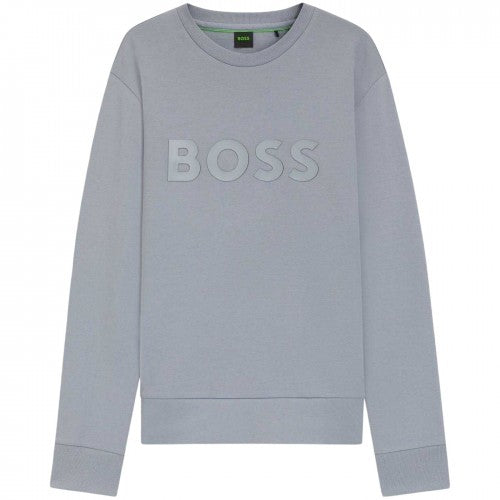Front - Boss Mens Signature Cotton Logo Sweatshirt