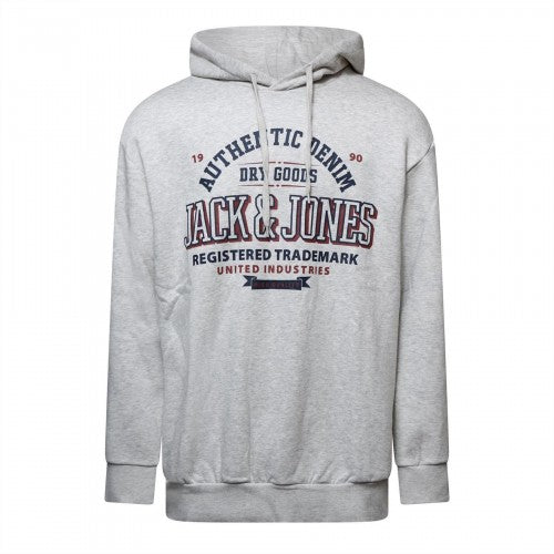 Front - Jack And Jones Mens Logo Plus Hoodie