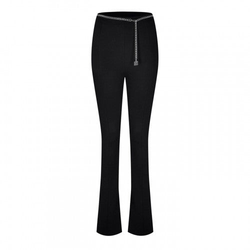 Front - Hugo Womens/Ladies Norinda Chain Detail Trousers