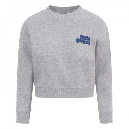 Front - Rose London Girls All Love Cropped Sweatshirt