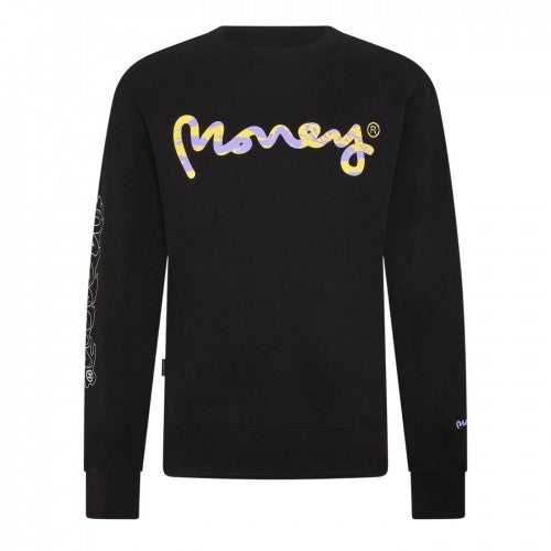 Front - Money Unisex Adult Camo Logo Cotton Blend Sweatshirt