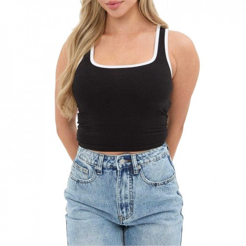 Front - I Saw It First Womens/Ladies Square Neck Vest Top
