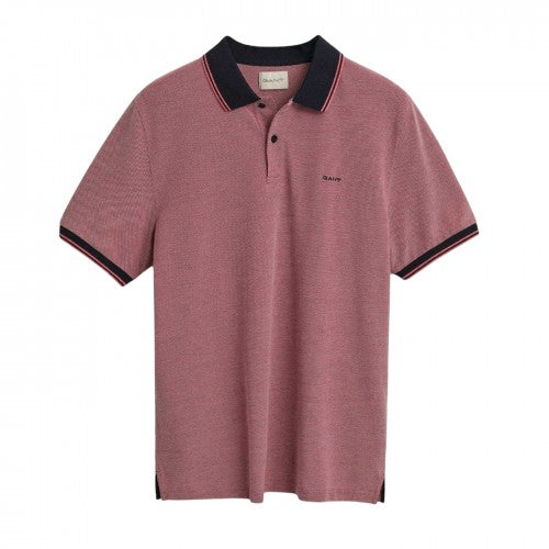 Front - Gant Mens Oxford Short-Sleeved Polo Shirt