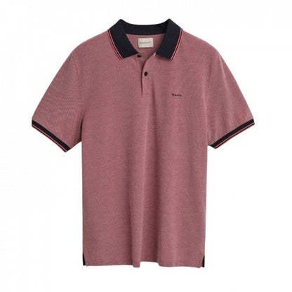 Front - Gant Mens Oxford Short-Sleeved Polo Shirt