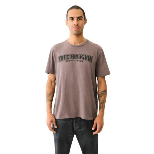 Front - True Religion Mens Horseshoe Relaxed Fit T-Shirt