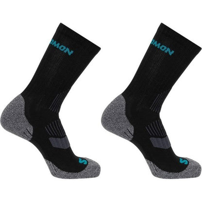 Front - Salomon Womens/Ladies Lightweight Crew Socks (Pack of 2)