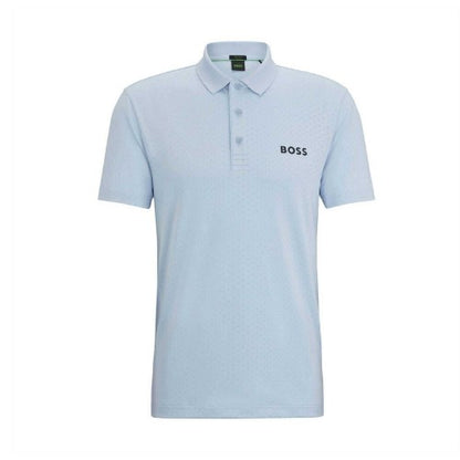 Front - Boss Mens Contrast Logo Performance Regular Polo Shirt