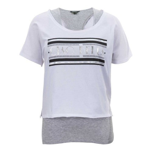 Front - Slazenger Womens/Ladies Double Layer T-Shirt