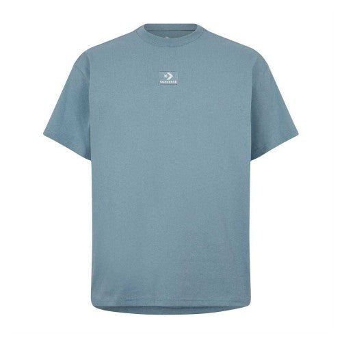 Front - Converse Mens Embroidered Logo Cotton Relaxed Fit T-Shirt