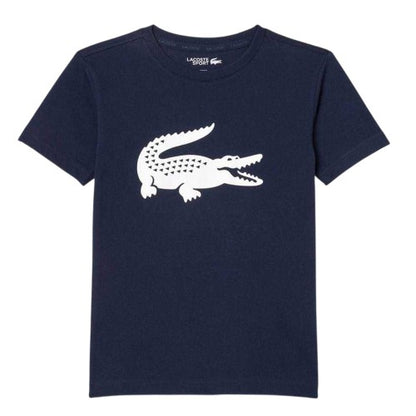 Front - Lacoste Childrens/Kids Large Logo Premium Cotton T-Shirt