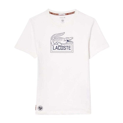 Front - Lacoste Unisex Adult Roland Garros Edition Regular T-Shirt