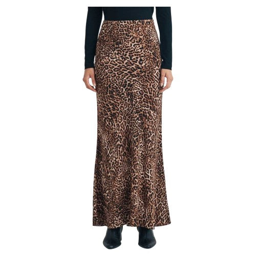 Front - Nobody´s Child Womens/Ladies Leopard Print Maxi Skirt