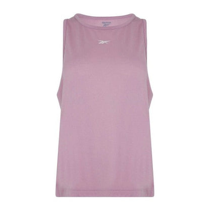 Front - Reebok Womens/Ladies Smooth Crew Neck Sleeveless Maternity Tank Top