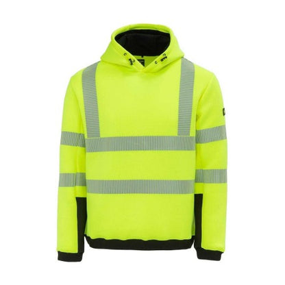 Front - Dunlop Unisex Adult High-Vis Drawstring Hoodie