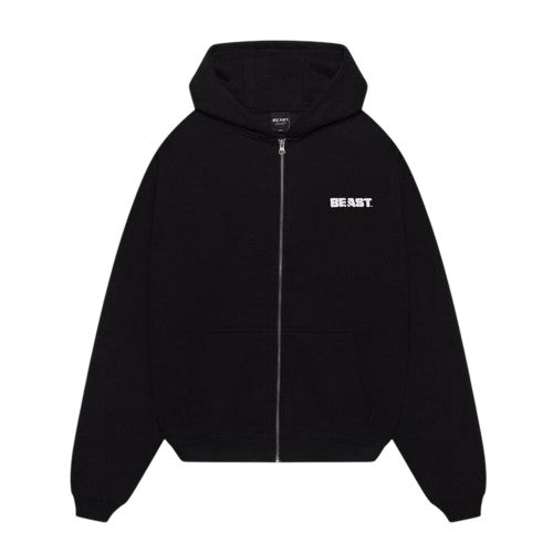Front - BEAST Unisex Adult Core Full Zip Hoodie