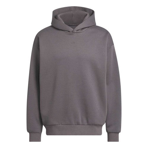 Front - Adidas Mens Fleece Basketball Hoodie