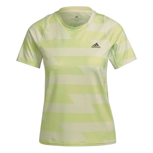 Front - Adidas Womens/Ladies All-Over Print Aeroready T-Shirt