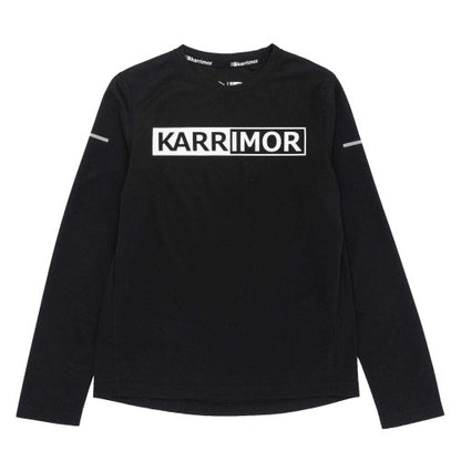 Front - Karrimor Boys Logo Long-Sleeved Running T-Shirt