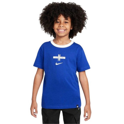 Front - Nike Childrens/Kids 2025 England Cotton T-Shirt