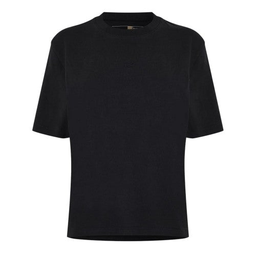 Front - Timberland Womens/Ladies Crew Neck Relaxed Fit Crop T-Shirt