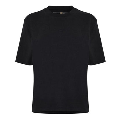 Front - Timberland Womens/Ladies Crew Neck Relaxed Fit Crop T-Shirt