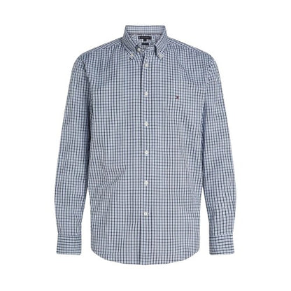 Front - Tommy Hilfiger Mens Checked Regular Long-Sleeved Shirt
