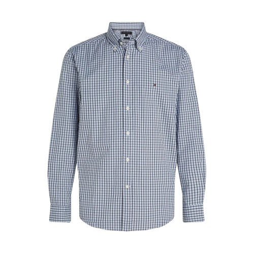 Front - Tommy Hilfiger Mens Checked Regular Long-Sleeved Shirt