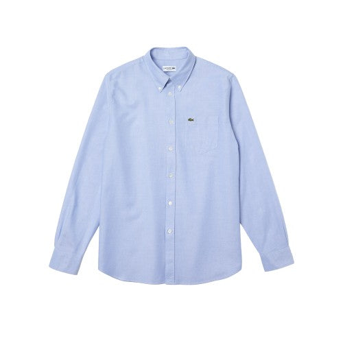 Front - Lacoste Mens Oxford Cotton Regular Shirt