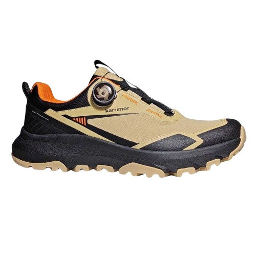 Front - Karrimor Mens Aspect Leather Low Cut Waterproof Hiking Shoes
