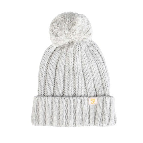 Front - Farah Rirola Pom Pom Knitted Beanie