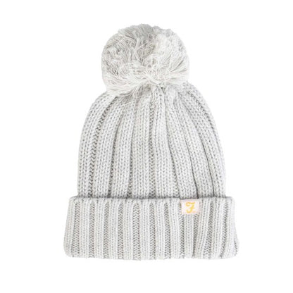 Front - Farah Rirola Pom Pom Knitted Beanie
