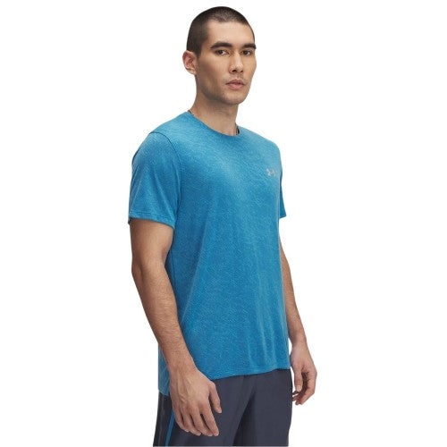 Front - Under Armour Mens Launch Camo Regular Running T-Shirt