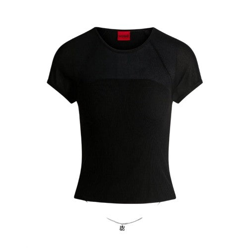 Front - Hugo Womens/Ladies Slevetta Slim Raglan T-Shirt