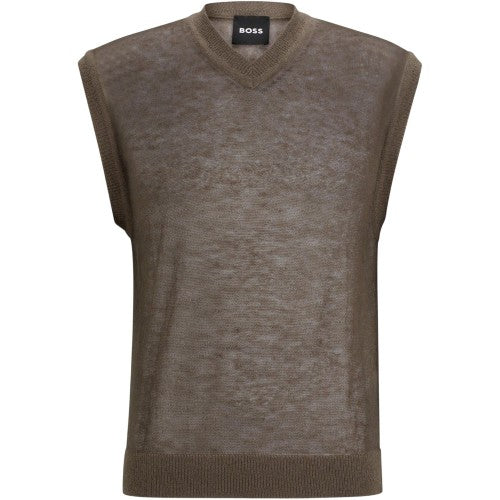 Front - Boss Mens Lucid Crew Neck T-Shirt