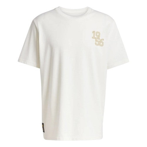 Front - Adidas Mens Real Madrid CF Heavy Cotton T-Shirt