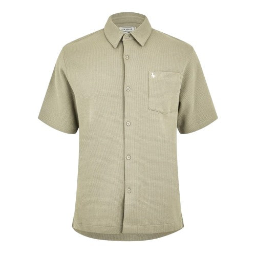 Front - Jack Wills Mens Waffle Short-Sleeved Shirt