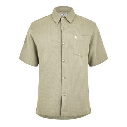 Front - Jack Wills Mens Waffle Short-Sleeved Shirt