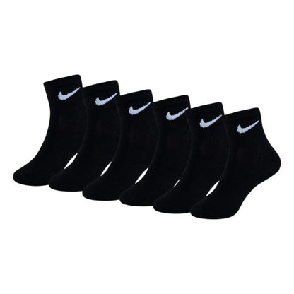 Front - Nike Childrens/Kids Swoosh Trainer Socks (Pack of 6)