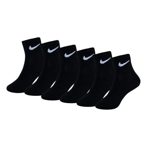 Front - Nike Childrens/Kids Swoosh Trainer Socks (Pack of 6)
