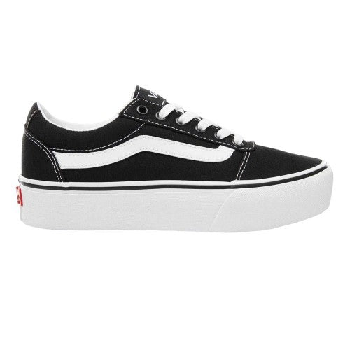 Front - Vans Womens/Ladies Ward Platform Trainers