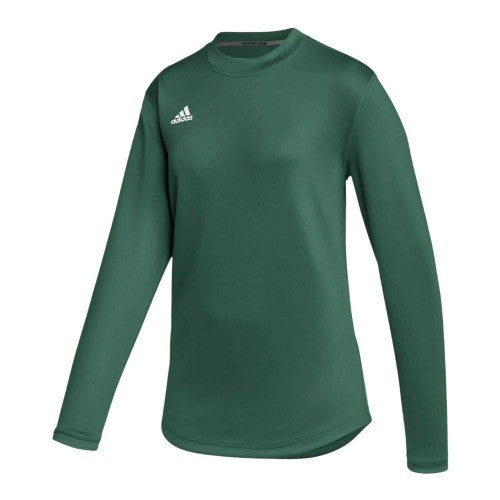 Front - Adidas Womens/Ladies Fleece Regular Long-Sleeved Fleece Top