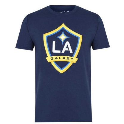 Front - LA Galaxy Mens MLS Logo Cotton T-Shirt