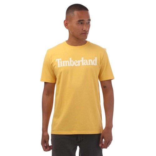 Front - Timberland Mens Northwood Wordmark Cotton Crew Neck T-Shirt